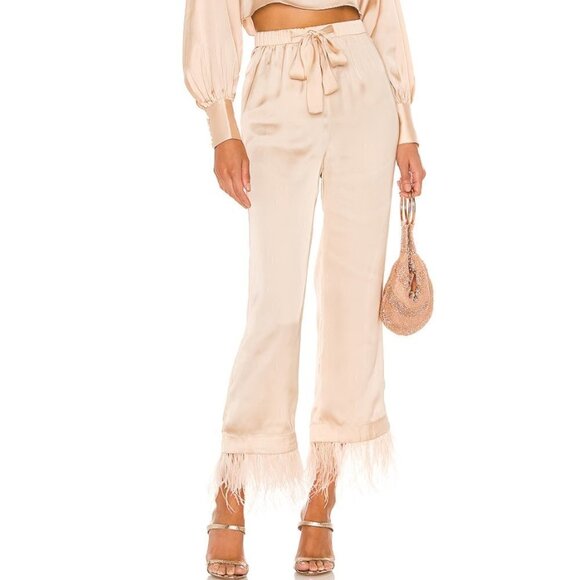 NWT L'Academie The Chantal Pant in Ivory Cream Small P488 - Picture 13 of 13